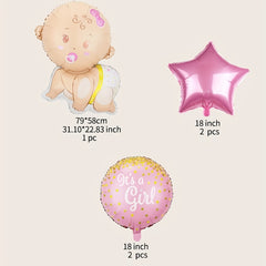 Baby Party Balloon Set Baby Shower Decoration Birthday Party Backdrop