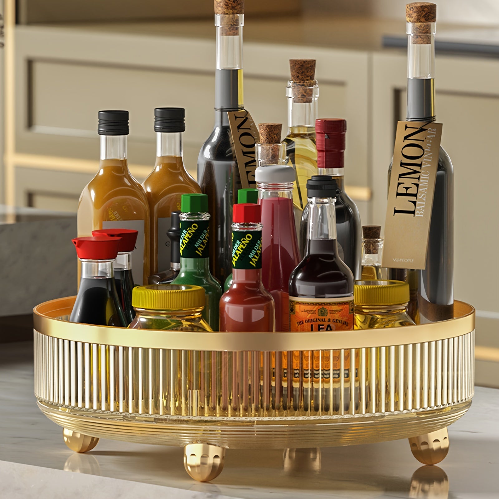 360 Degree Rotating Kitchen Storage Rack