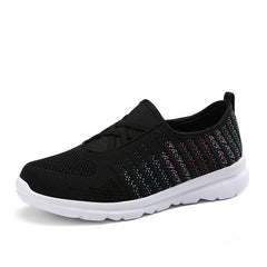 Women's Cross Strap Mesh Flat Shoes Slip On Sports Shoes Lightweight