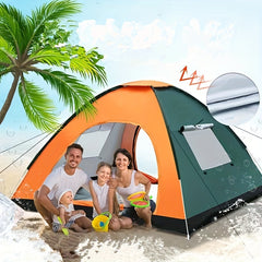 Quick 2 Person Pop Up Tent Fully Automatic Sunshade Rainproof Portable