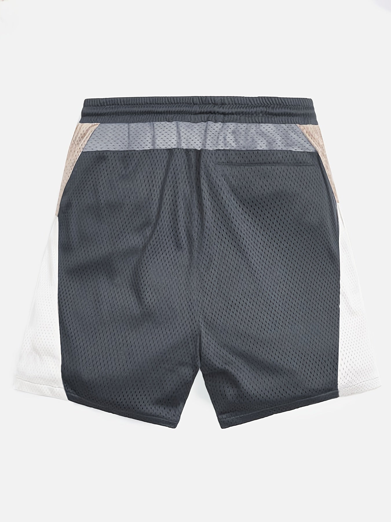 Mesh Breathable Active Shorts Men's Casual Stretch Zipper Pockets