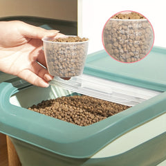 Foldable Dog Food Storage Container with Slidable Lid