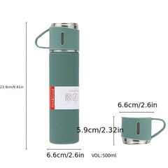 Stainless Steel Thermal Cup Set Insulated Water Bottle for Cycling