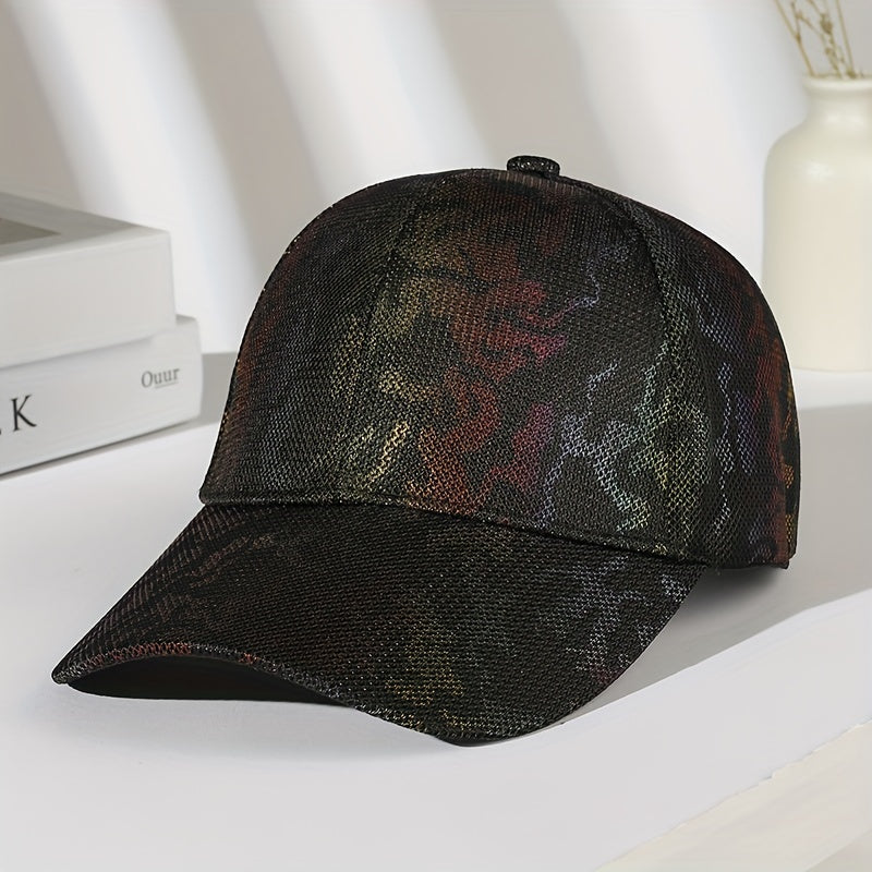 Camouflage Mesh Baseball Cap Breathable Sunshade Dad Hats Unisex