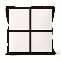 4pcs Plaid Printed Soft Short Plush Pillowcase for Camping