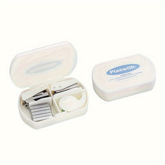 4pcs 3 in 1 Tool Box Set with Stapler, Puncher, Tape Machine