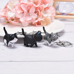 Cute Cat Kitten Keychain Cartoon Purse Pendant Ornament