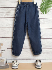 Boys Tapered Jeans with Elastic Waistband