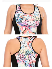 Graphic Print Tie Dye Tank Top Plus Size