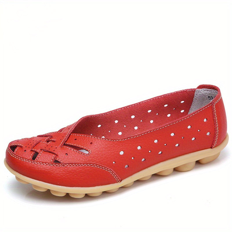 Women's Hollow Out Flat Shoes Comfy Breathable Loafers