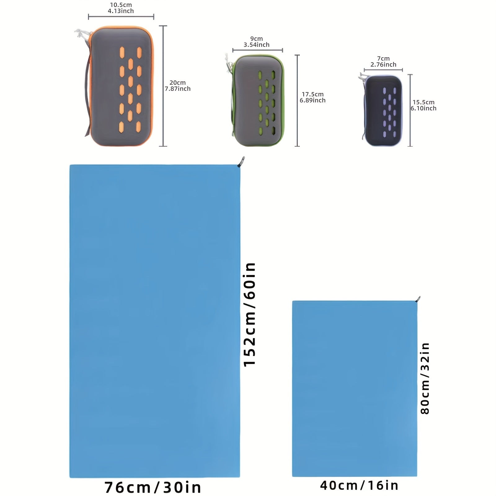 Microfiber Travel Towel Quick Drying Lightweight Towel for Sports Beach Swimming