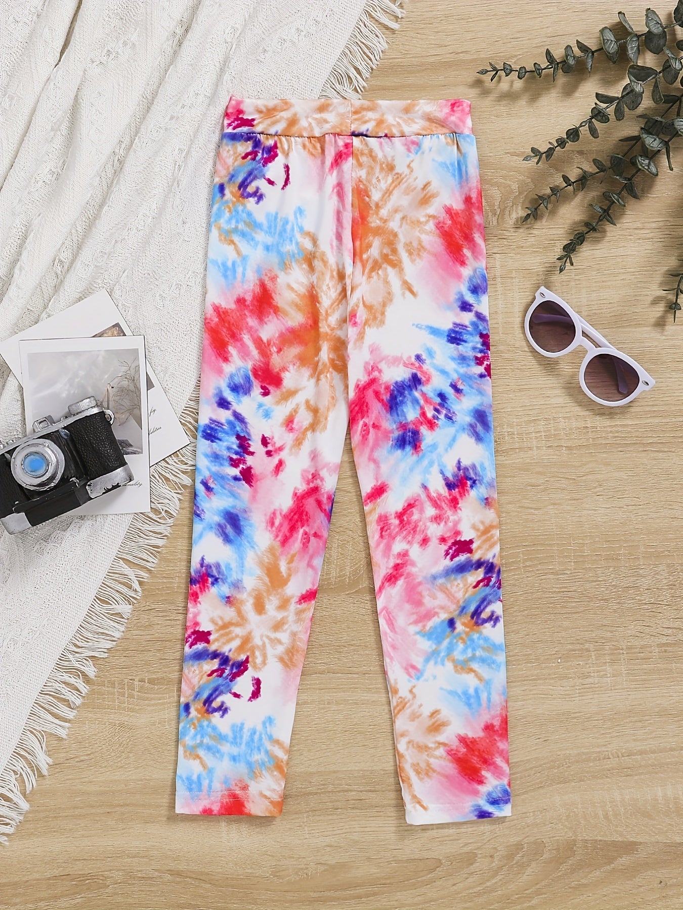 Toddler Girls Tie Dye Athletic Leggings Slim Yoga Pants
