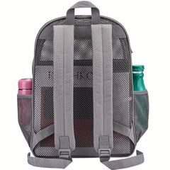 Semi Transparent Mesh Backpack Heavy Duty Lightweight Beach Bag