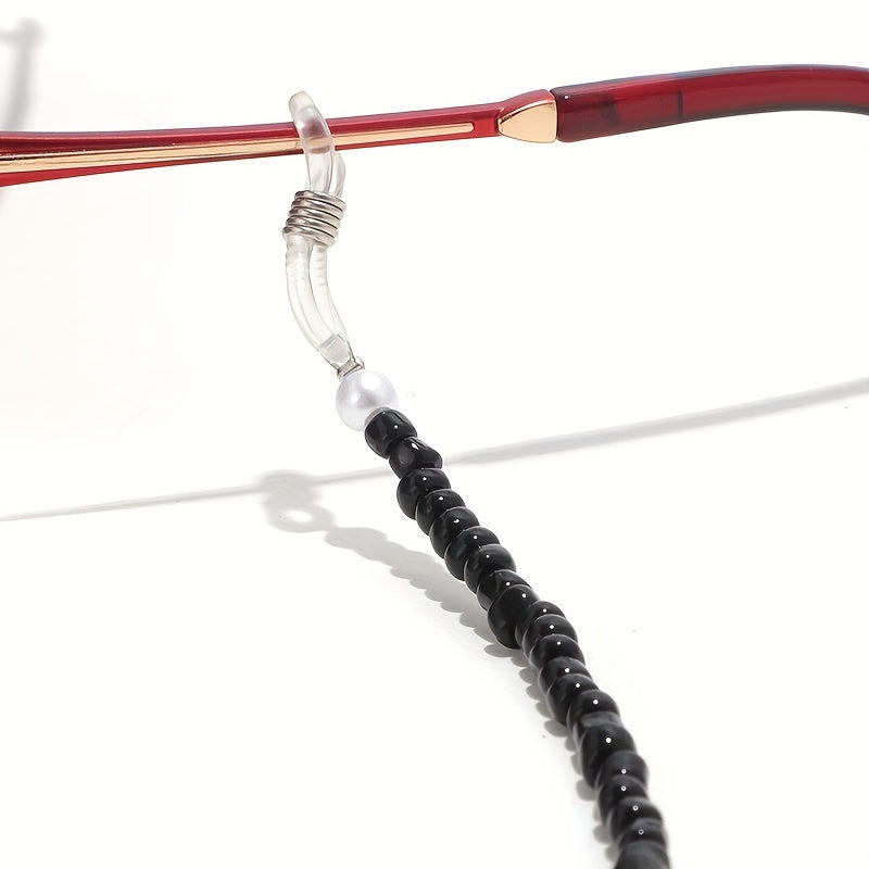 Beaded Glasses Chain Anti Slip Eyewear Retainer Stylish Lanyard Strap