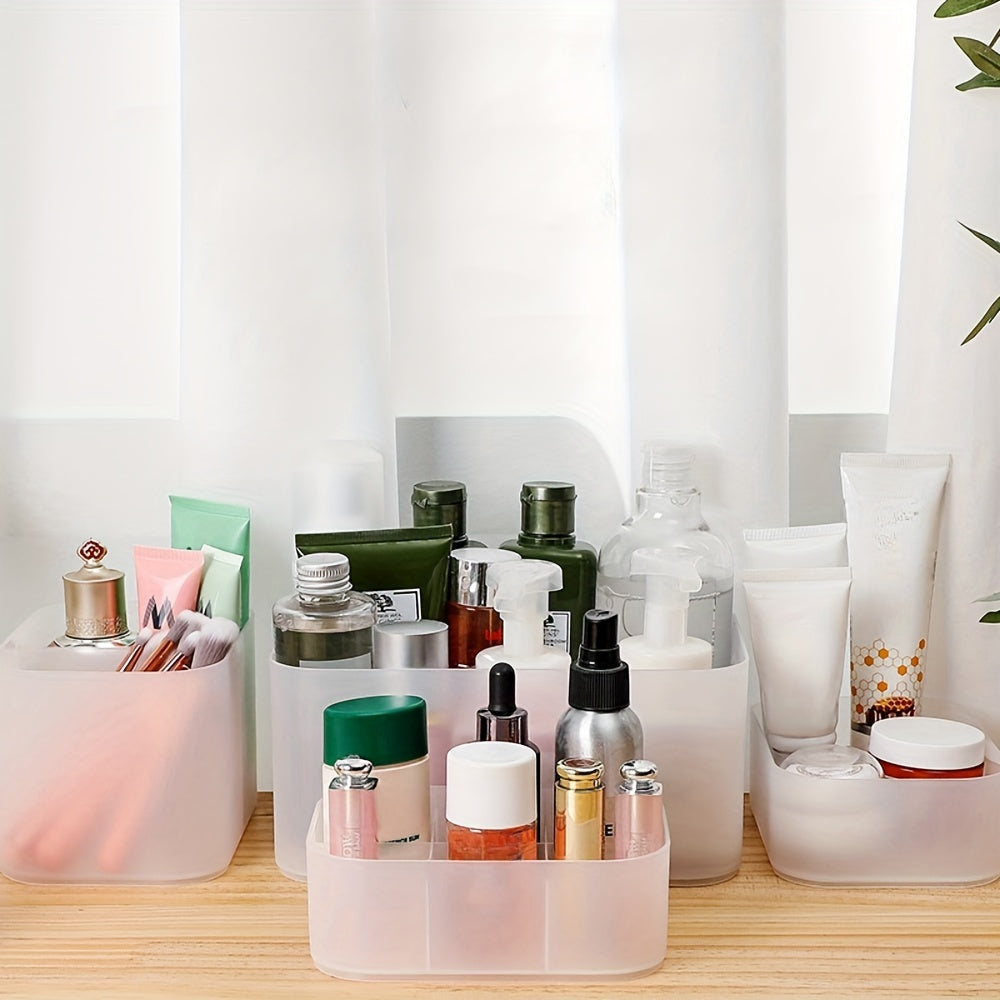 Plastic Transparent Cosmetic Storage Box with Cover