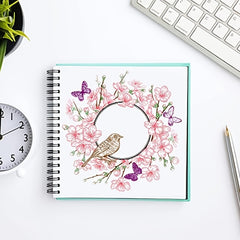 Butterfly & Bird Wreath Clear Stamps for Card Making Scrapbooking & Crafting