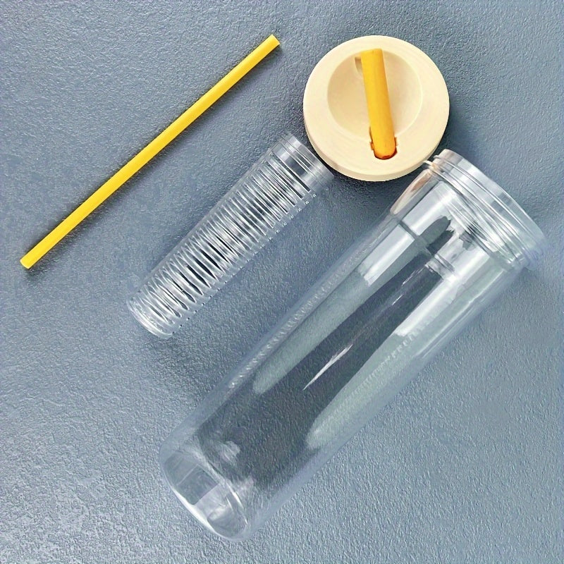 700ml Water Bottle with Filter and Straw, Leakproof Portable Cup