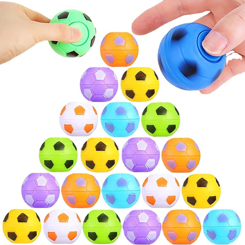 Football Fidget Spinner Silicone Vent Toy Anxiety Relief Key Chain