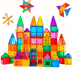 99pcs Magnetic Tiles Building Blocks Educational Toys for Kids Age 3-8