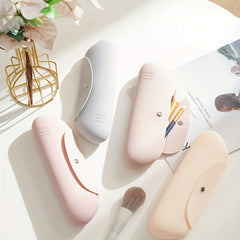 Travel Makeup Brush Holder Magnetic Anti-fall Out Silicone Organizer