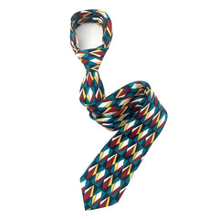 Vintage Men's Printed Silk Fabric Tie