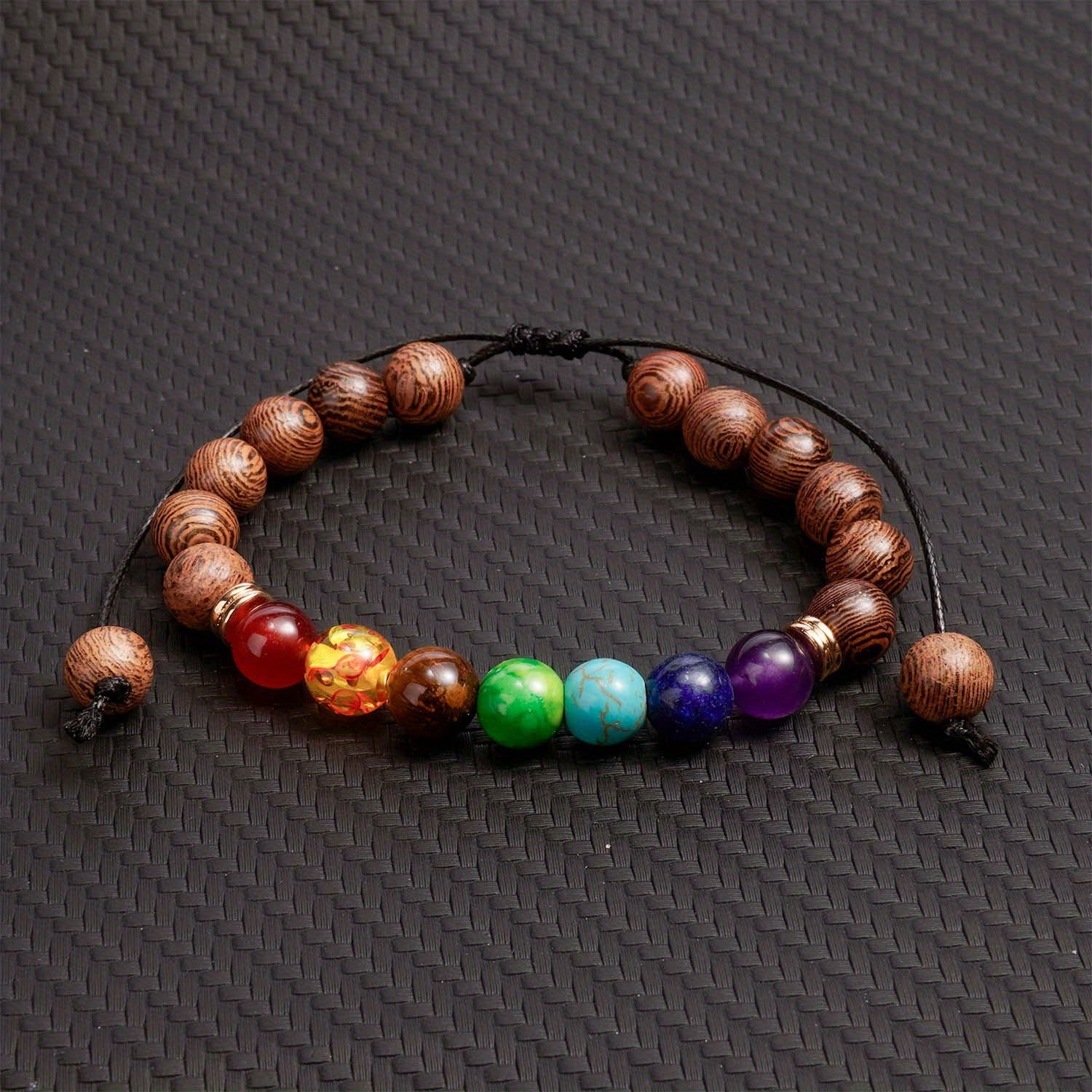 7 Chakra Reiki Healing Bracelet Energy Yoga Beads Bangle