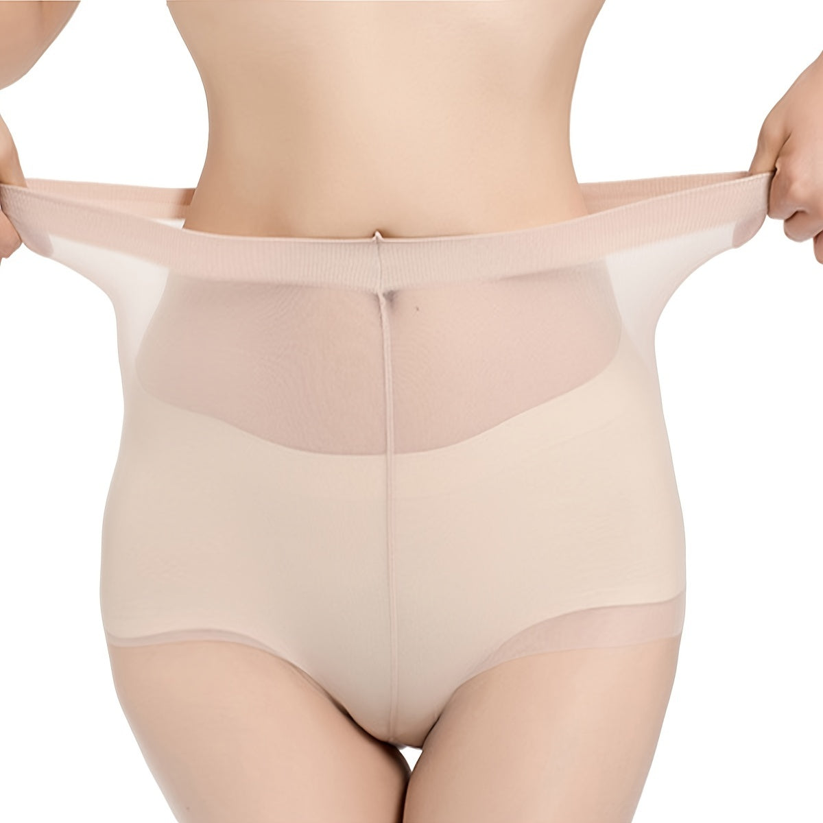3 Pairs Sheer High Waist Anti-snag Footed Pantyhose Women's Stockings