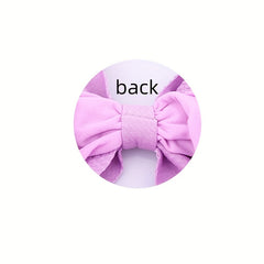 Elastic Bow Wide Brim Headband for Baby Girls