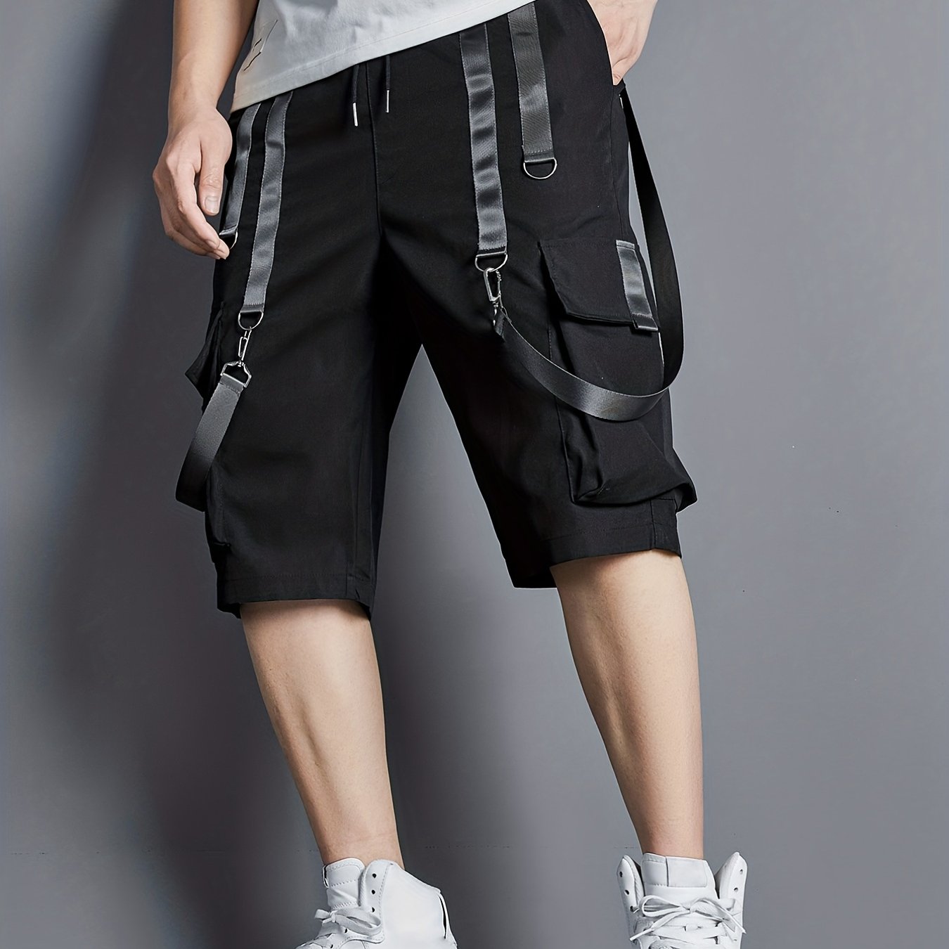 Men's Lightweight Cargo Shorts Streetwear Techwear