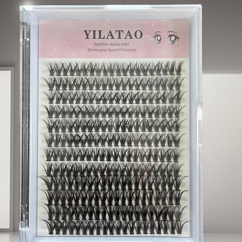 240 Clusters 30D False Eyelashes DIY Extensions D Curl Long Lashes Faux Mink