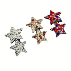 Rhinestones Star Hair Clips for Girls