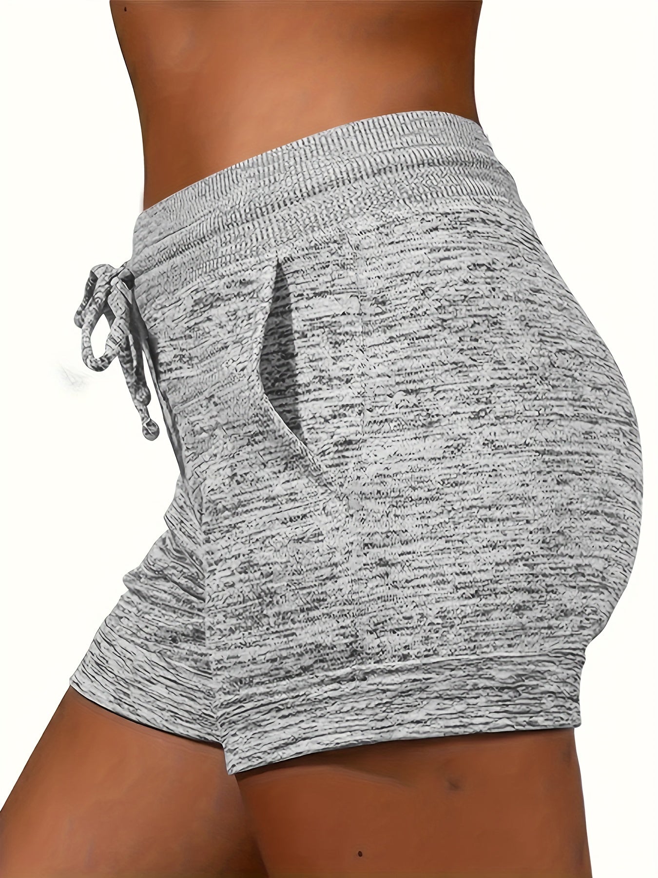 Sun Salt Sand Print Drawstring Shorts for Women