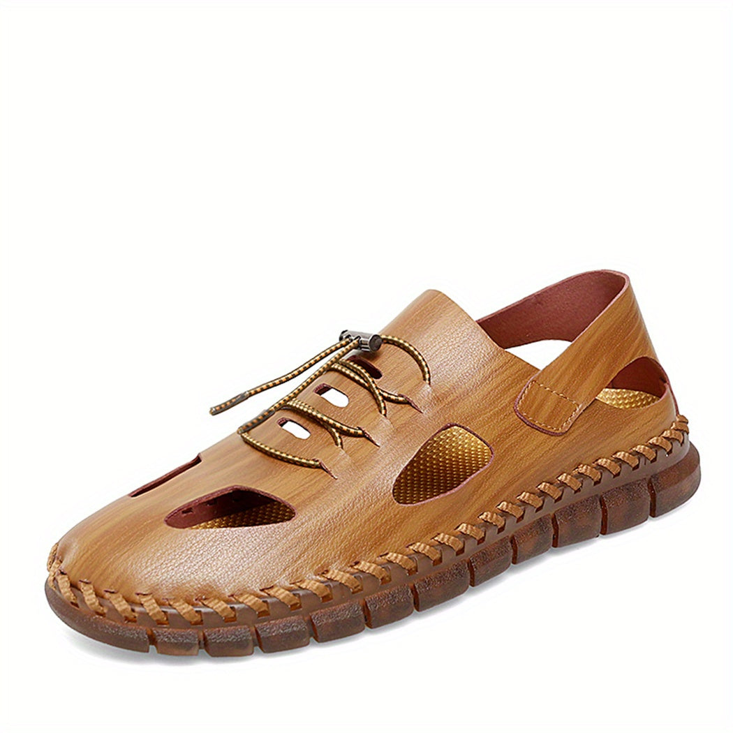 Men's Casual Stitched Sandals with Assorted Colors