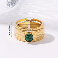 Personalized Stainless Steel Open Ring