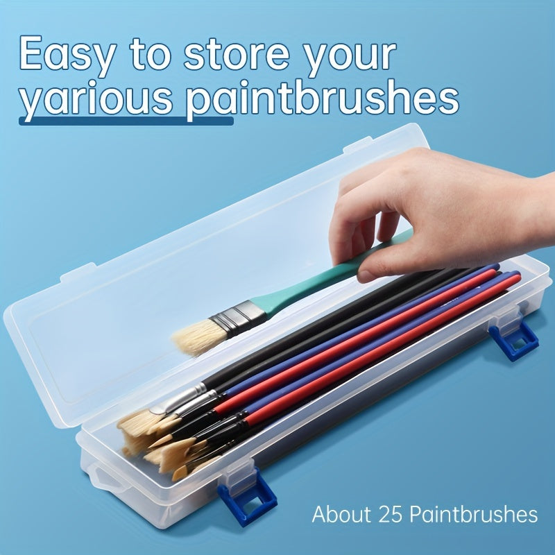 Long Paintbrush Holder Storage Box Watercolor Pen Container