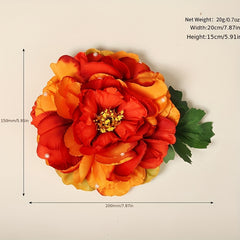 Peony Hair Clip Side Flower Duck Clip Hair Accessories
