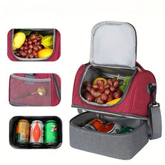 Reusable Drawstring Lunch Bag For School Portable Lunch Box Bag