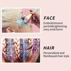 Glitter Gel Mermaid Scale Face Body Lip Glitter Eyeshadow Stage Makeup