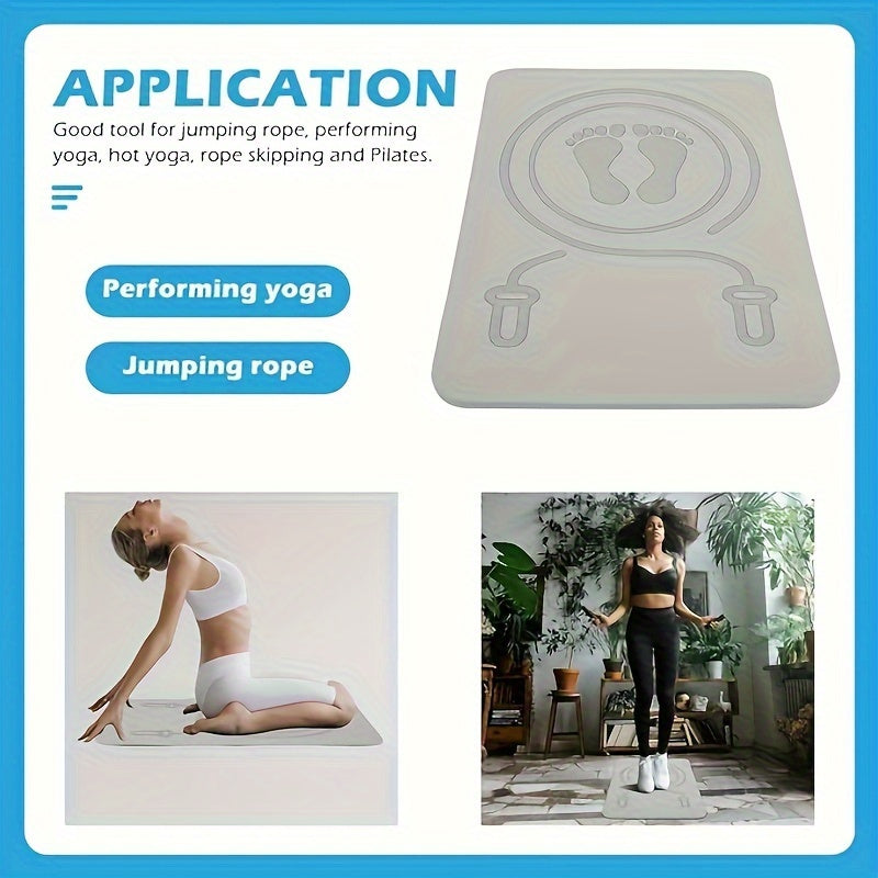 Shockproof Skipping Sports Mat Extra Thick High Density Yoga Mat Non Slip