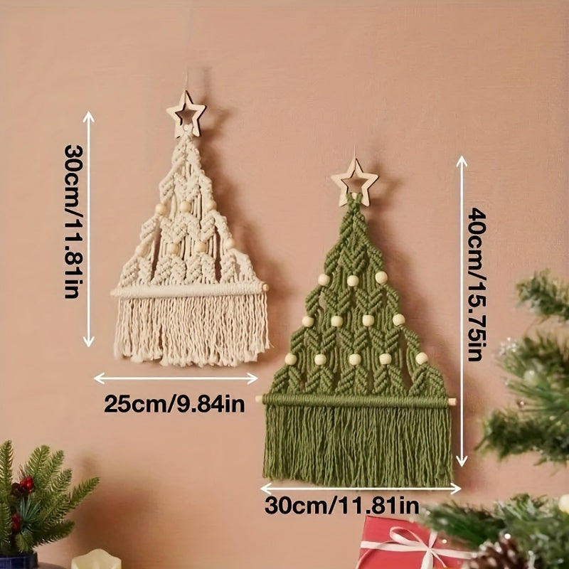 2pcs Knitted Christmas Tree DIY Kit - Perfect Holiday Gift