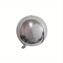 4D Round Aluminum Film Balloon 81 28 Cm Party Decorations Golden Silvery Rose