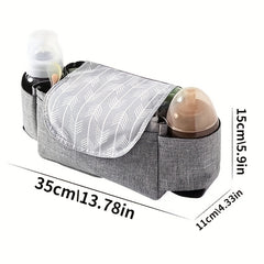 Stroller Hanging Bag Storage Mummy Bag Cartoon Pattern Baby Bottle Holder