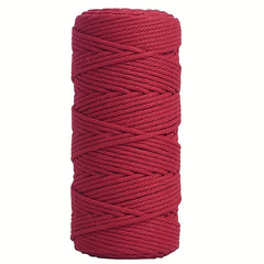 3mm 109 Yards Natural Macrame Cotton Cord Bohemia Macrame Rope For DIY Crafts