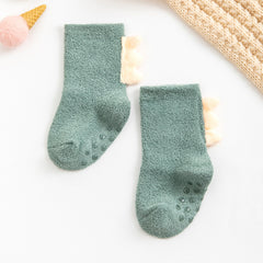 Baby Floor Socks Warm Non-slip Dinosaur Toddler Socks for Boys and Girls