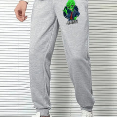 Alien Comfy Drawstring Joggers Men's Casual Loose Fit Pants