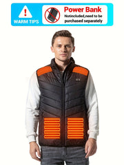 Men's 13 Areas Stand Collar Smart Heating Vest