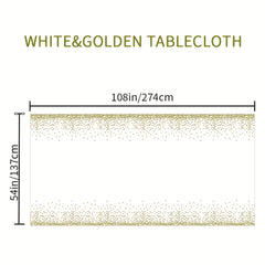 Bronzing Tablecloth Pink Dot Birthday Wedding Gathering Disposable Pe Tablecloth