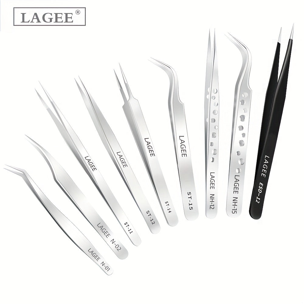 False Eyelashes Tweezers Stainless Steel Lash Extensions Tool