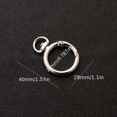 3pcs Key Chain Keyring Metal Lock Clip Buckle Accessories