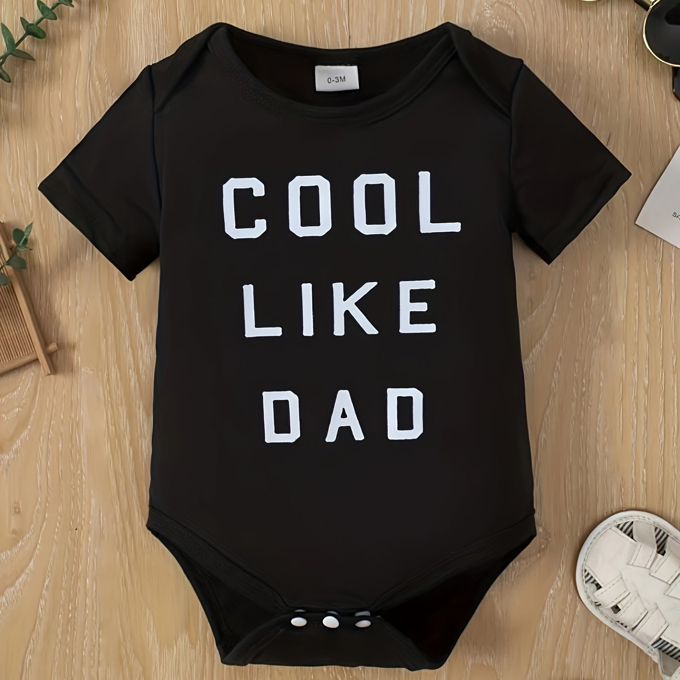 Toddler Cotton Onesie LIKE DAD Print Romper Creeper Clothes
